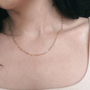 Gold heart chain